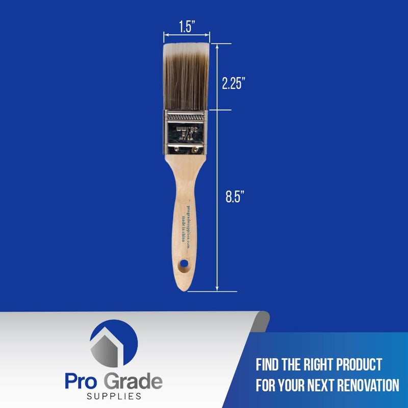 Pro-Grade فرش طلاء احترافية - 3 قطع 1.5 بوصة - مجموعة فرش - Image 3